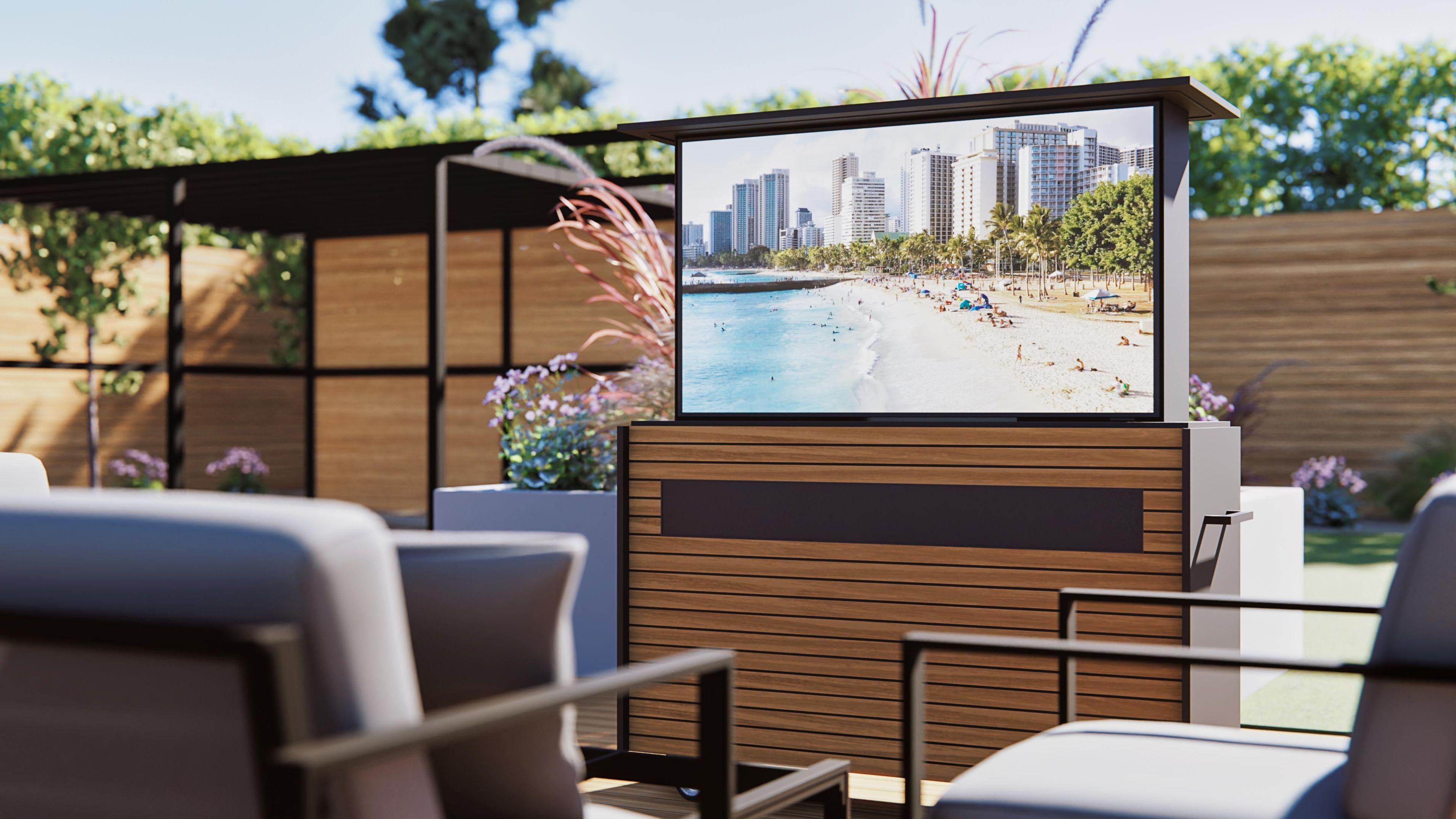 Technik, die sich bewegt und verschwindet.